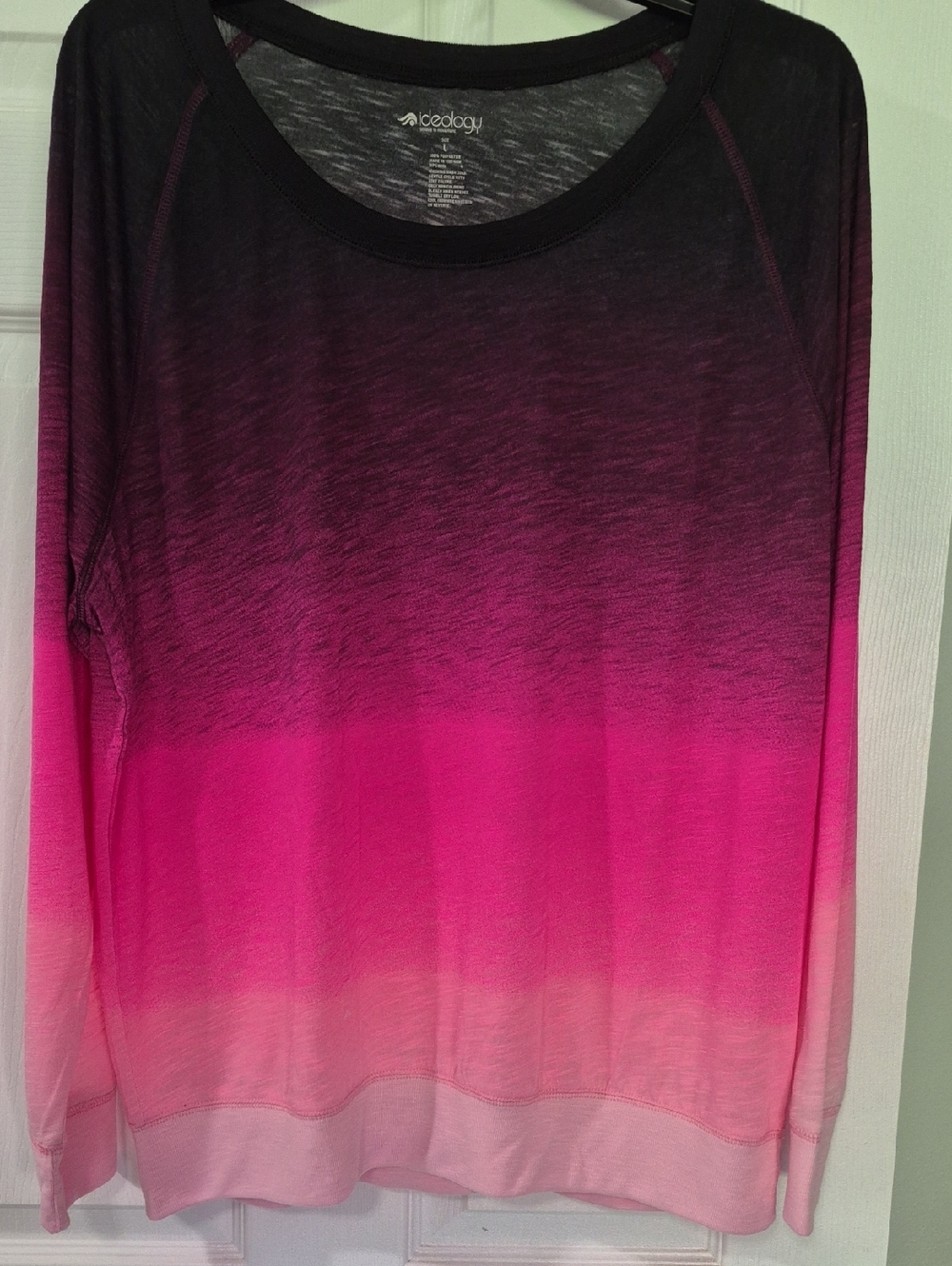 NWOT Ideology Ombré Long Sleeve Lightweight Sweatshirt Large